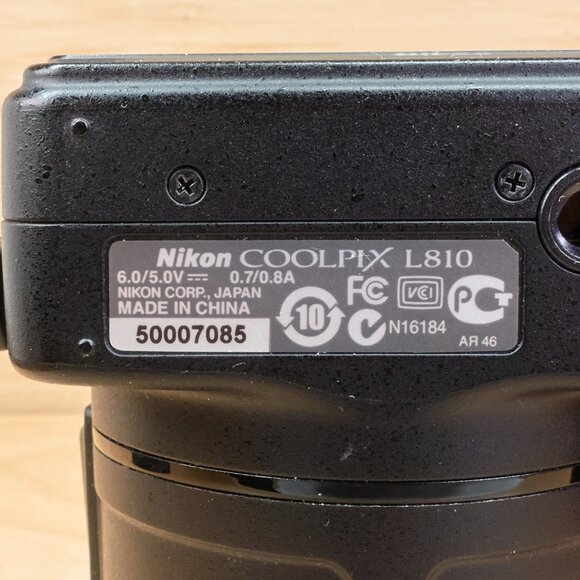 Nikon Coolpix L810 16.1 MP Digital Camera, with 26x Zoom Nikkor ED Glass Lens - Picture 6 of 6